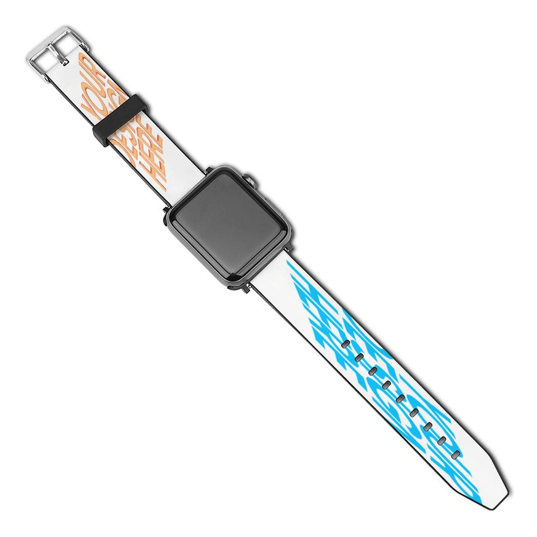 Correa de Cuero de alta calidad compatible con Apple Watch Band SS1402007 Personalizado Personalizada con Foto, Texto o Logo