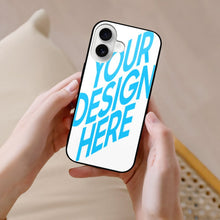 Cargar imagen en el visor de la galería, Funda de vidrio para iPhone 16 de Apple personalizado con patrón foto texto
