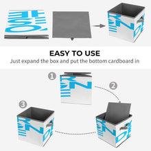 Cargar imagen en el visor de la galería, Contenedores de almacenamiento plegables con asa personalizado con patrón foto texto (impresión de imagen única)
