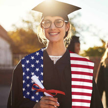 Cargar imagen en el visor de la galería, Estola clásica de graduación de honor personalizado con patrón foto texto
