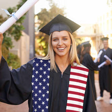 Cargar imagen en el visor de la galería, Estola clásica de graduación de honor personalizado con patrón foto texto
