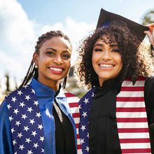 Cargar imagen en el visor de la galería, Estola clásica de graduación de honor personalizado con patrón foto texto
