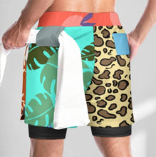 Cargar imagen en el visor de la galería, Bañador para hombre SDS076 pantalones cortos deportivos de playa personalizado con patrón foto texto (impresión de imágenes múltiples)
