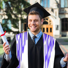 Cargar imagen en el visor de la galería, Estola clásica de graduación de honor personalizado con patrón foto texto
