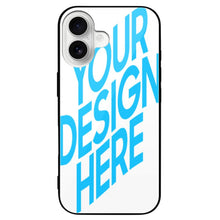 Cargar imagen en el visor de la galería, Funda de vidrio para iPhone 16 de Apple personalizado con patrón foto texto
