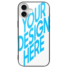 Cargar imagen en el visor de la galería, Funda de vidrio para iPhone 16 de Apple personalizado con patrón foto texto
