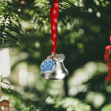 Cargar imagen en el visor de la galería, Campana de Navidad Decoraciones para árboles de Navidad Colgante de campana de metal Adornos colgantes personalizado con patrón foto texto
