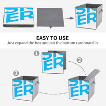 Cargar imagen en el visor de la galería, 6 cajas de almacenamiento plegables personalizado con patrón foto texto
